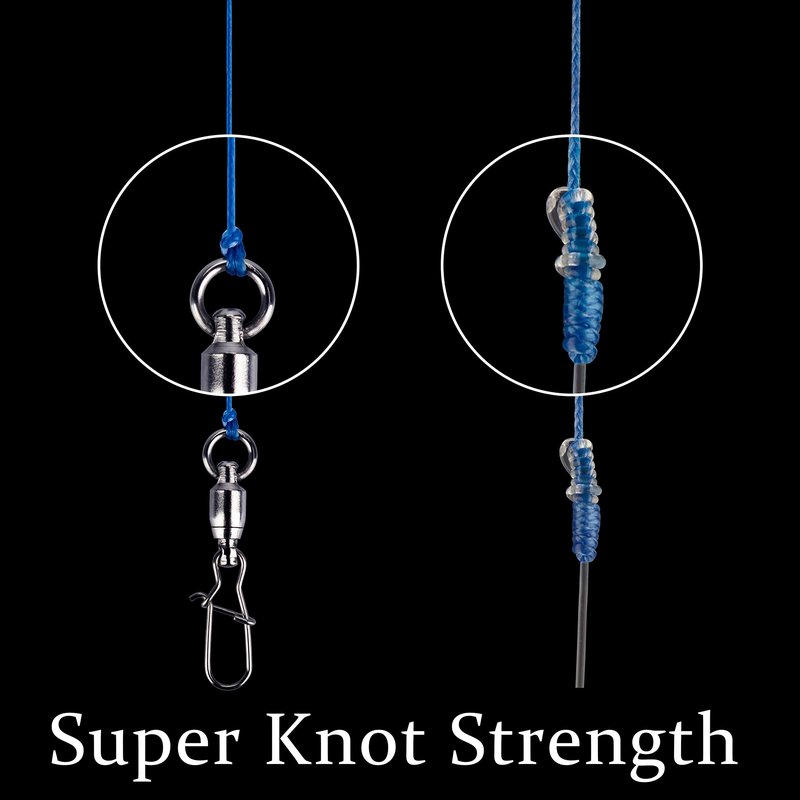 RIKIMARU Braided Fishing Line Abrasion Resistant Superline Zero Stretch&Low Memory Extra Thin Diameter (Blue Camou, 327 Yds/0.10mm/10LB)