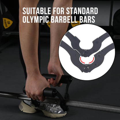 KYLINFIT V Bar Row Landmine Handle Attachment for Barbell Bars，Solid Mine Double D Row Handle Grips with Non-Slip Rubber Grips, T-Row Attachment for Olympic Strength Training Bars