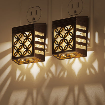 Night Light, Nights Lights Plug Into Wall [2 Pack], Plug in Night-Light, Nightlight, Dusk to Dawn Sensor, Adjustable Brightness Nightlights for Bathroom, Hallway, Stairway, Soft White