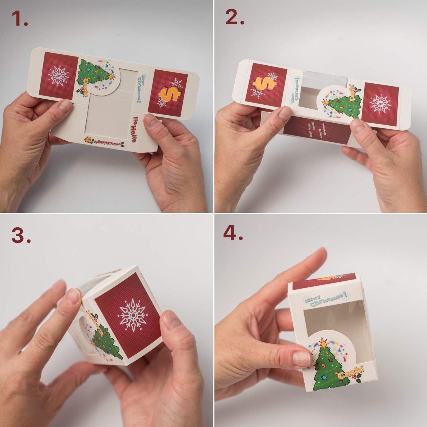 Christmas Cash Gift Boxes for Gifting Money