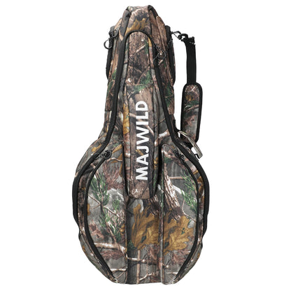 LWNAO Crossbow Case, Soft Shell Padded Crossbow Bag, Fits Scope Narrow Limb Crossbows for Hunting (Leaf Camo)