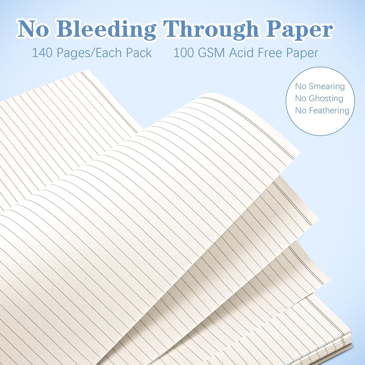 Spiral Notebook, College Ruled Notebook Journal, 4 Pack Large B5 Lined Notebooks for Work, School, Notes Taking, 8" x 10" Subject Notebook, 560 Thick Paper, 24pcs Index Tabs, Assorted Pastel Notebook
