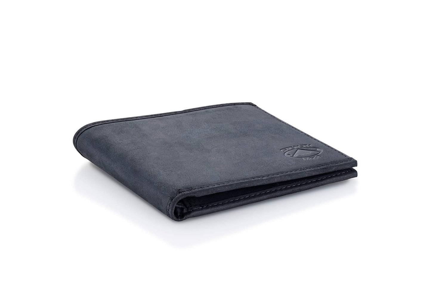 Stealth Mode RFID Wallet for Men - Genuine Napa Leather Bifold Mens Wallet with 8 Card Slots & Divided Billfold - Elegant Gift Box Packaging, RFID Blocking Technology