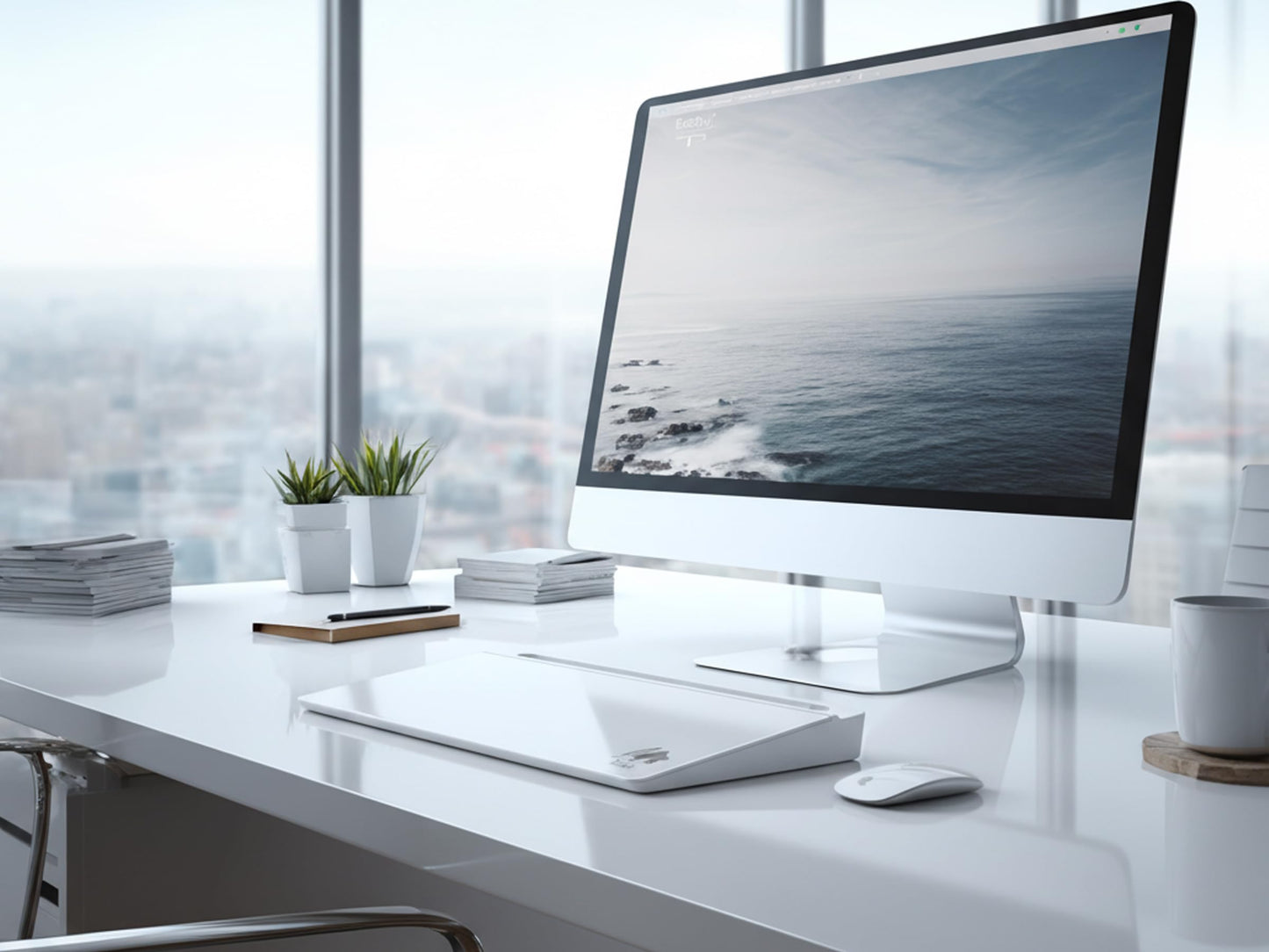 Lulu Office Black Glass Desktop Whiteboard – Modern Dry Erase Board with Storage Drawer for Desk Notes & Organization
