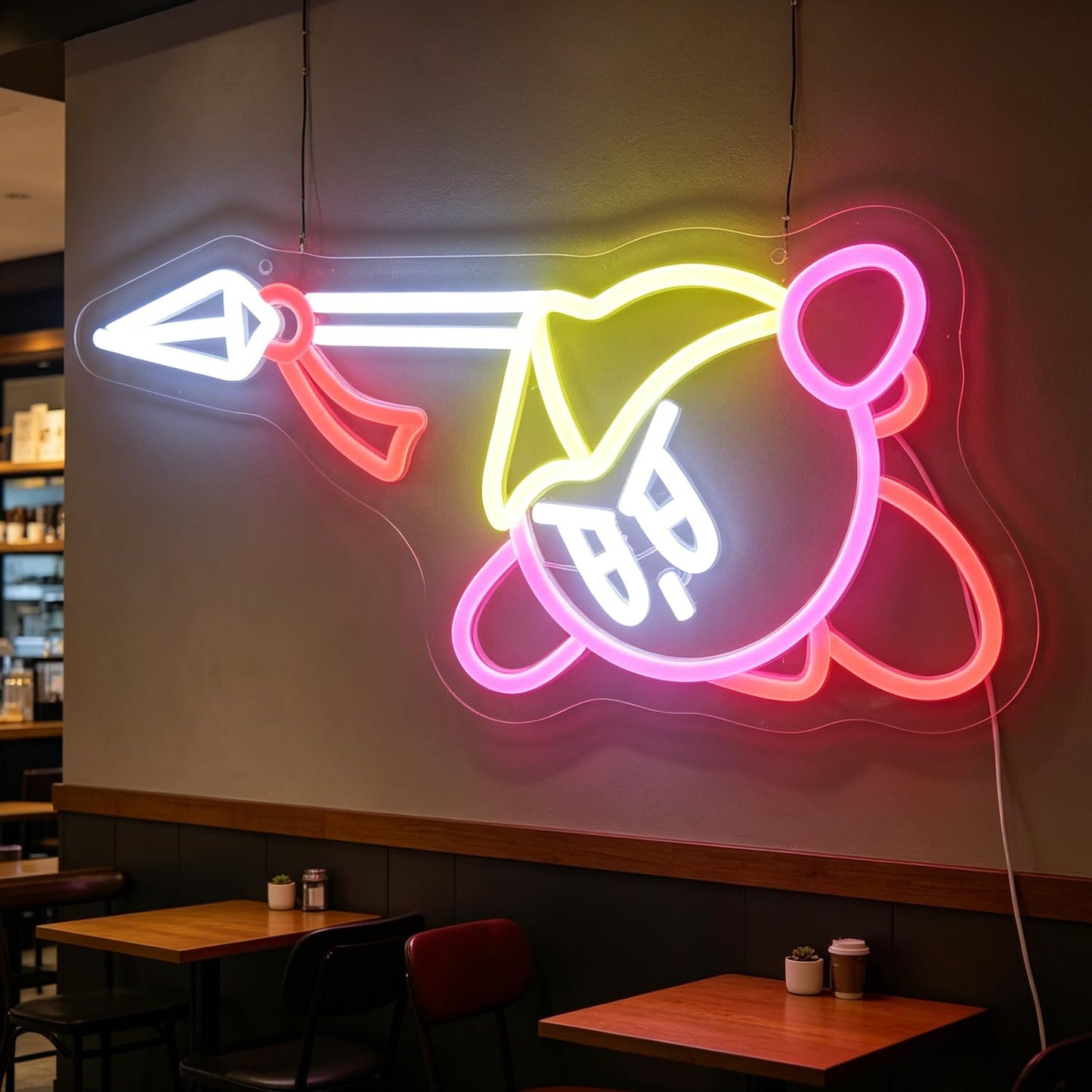 Gaming Neon Sign for Kids Bedroom Game Room, LED Anime Neon Sign Wall Art for Gaming Setup, Man Cave, Dorm or Bedroom Decor, Dimmable USB, Gift for Gamers Teens, Boys, Kids(SpearBoyL)