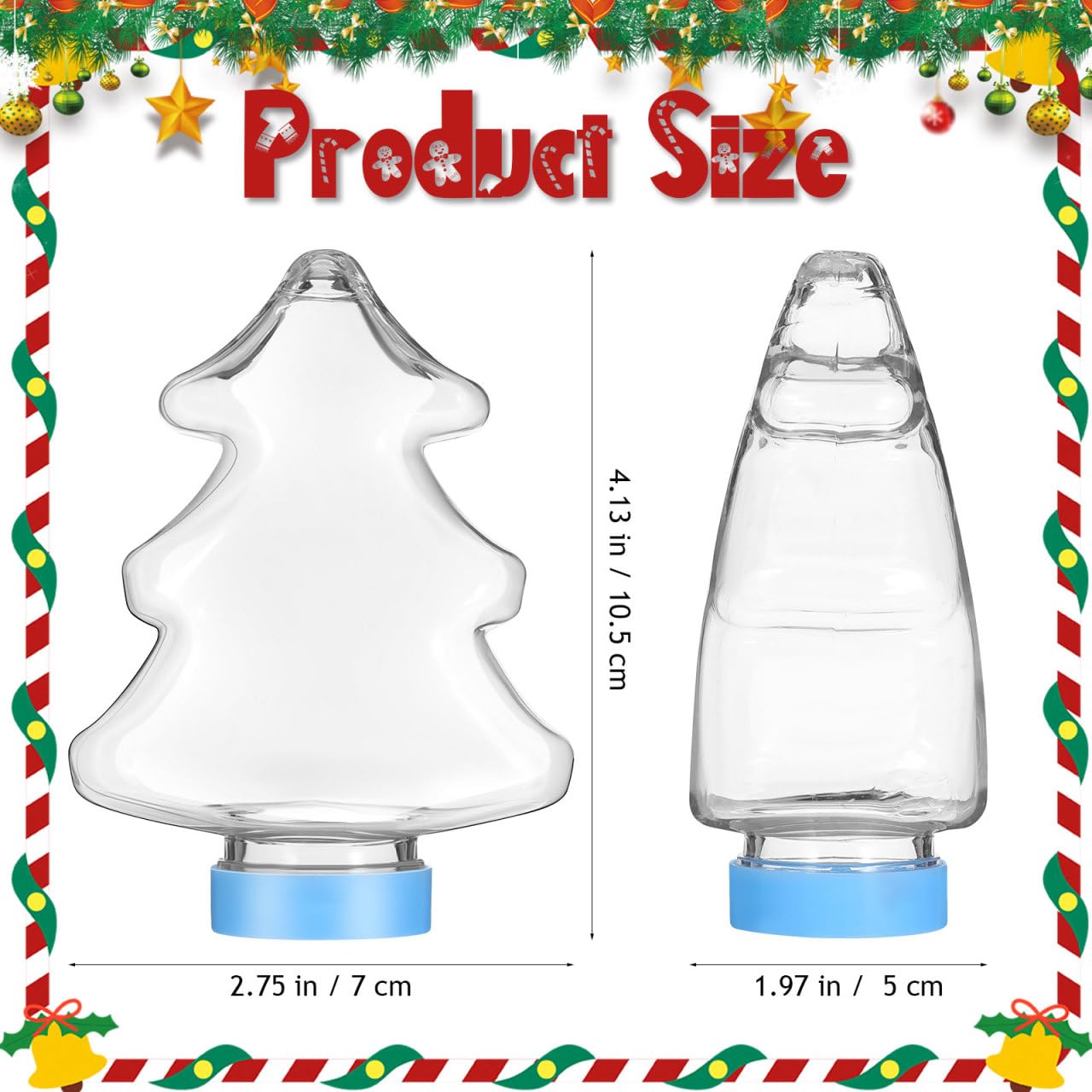 Ciieeo 25Pcs Acrylic Candy Boxes Tree Shape Plastic Candy Box for Christmas Birthday Back to School Wedding Decor