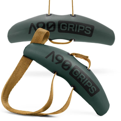 Angles90 Pull Up Grip Handles - Ranger - Ergonomic Design for Lat Pulldown Attachments & D-Handle Cable Attachment - Four Positions for Pull Up Bar & Cable Grips - Hand Strength Trainer for Home Gym