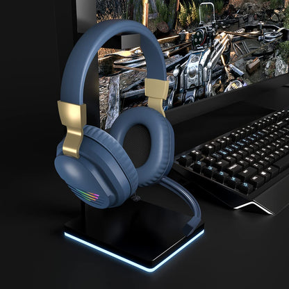 ELCTHUNDER Gaming Headset for Xbox One, PS5, PS4, PC - Kids Over-Ear Wired Headphones with Microphone and RGB Light