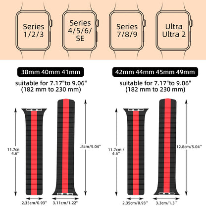INI Compatible With Apple Watch Band 100% Full Grain Leather Magnetic Link For Series Ultra 10 9 8 7 6 5 4 3 SE Size 49mm 46mm 45mm 44mm 42mm For Men Women