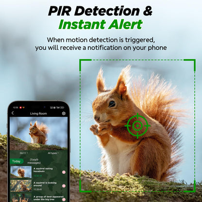 Trail Camera, 4G LTE Cellular Game Cameras with 360° Live Streaming, 2.5K Wildlife Hunting Camera Solar Powered, Security Camera Built-in SIM Card, Night Vision, Motion Activated, Waterproof, 2 Pack