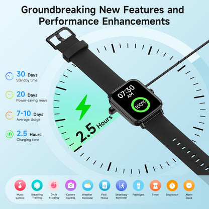 Smart Watches for Men Women, Alexa Built-in, 1.8" Smartwatch with Heart Rate/SpO2/Sleep/Stress, IP68 Waterproof Fitness Tracker with Bluetooth Call (Answer/Make), 101+ Sports Modes, for Android iPhone