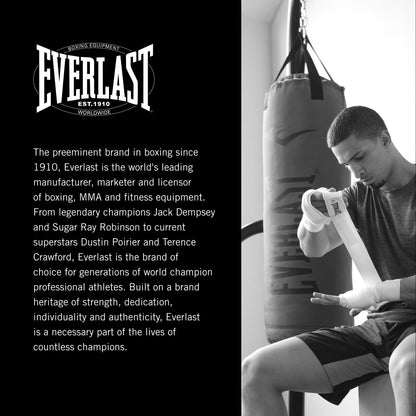 Everlast Elite 2 Heavy Bag (70 LB) with Wood Beam Heavy Punching Bag Hanger, Durable Boxing Heavy Bag for Home Training