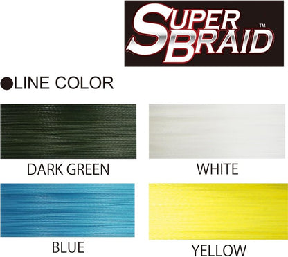Yo-Zuri SuperBraid Fishing Line - Dark Green 150 Yards | Durable & High-Performance