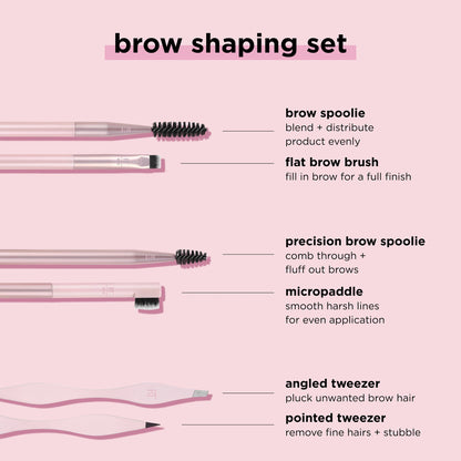 Real Techniques Eye Shade & Blend Makeup Brush Trio, For Eyeshadow & Liner, Makeup Tools for Shaping & Grooming Brows, Defined Makeup Look, Synthetic Bristles, Vegan & Cruelty-Free, 3 Count