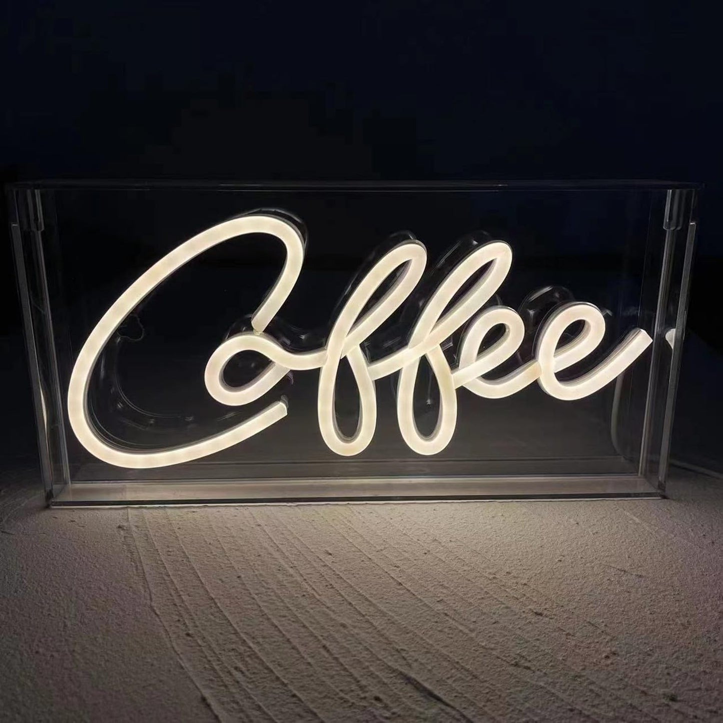3D Standable Coffee Neon Sign for Coffee Shop Bar Countertop,LED Arylic Decorative Light up Sign Art Night Lights for Coffee Station Home Party,USB Powered,11.8"*5.9"*1.7"