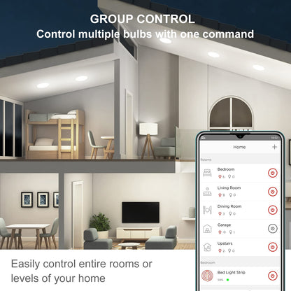Sengled WiFi Light Bulb - Smart Bulbs That is Compatible with Google Assistant, A19 Daylight (5000K) - No Hub Required, 800LM 60W High CRI)60 Equivalent, 4 Count (Pack of 1)