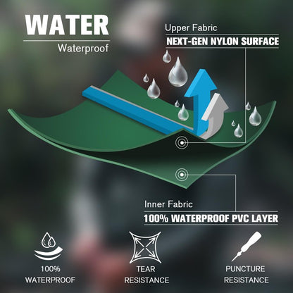 Trudave Chest Waders for Men with Boots, 2-Ply Nylon/PVC Waterproof Fishing & Hunting Waders for Men and Women