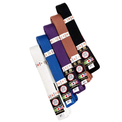 Ronin Brand BJJ Belt for Brazilian Jiu Jitsu Martial Arts Training (White, A2)