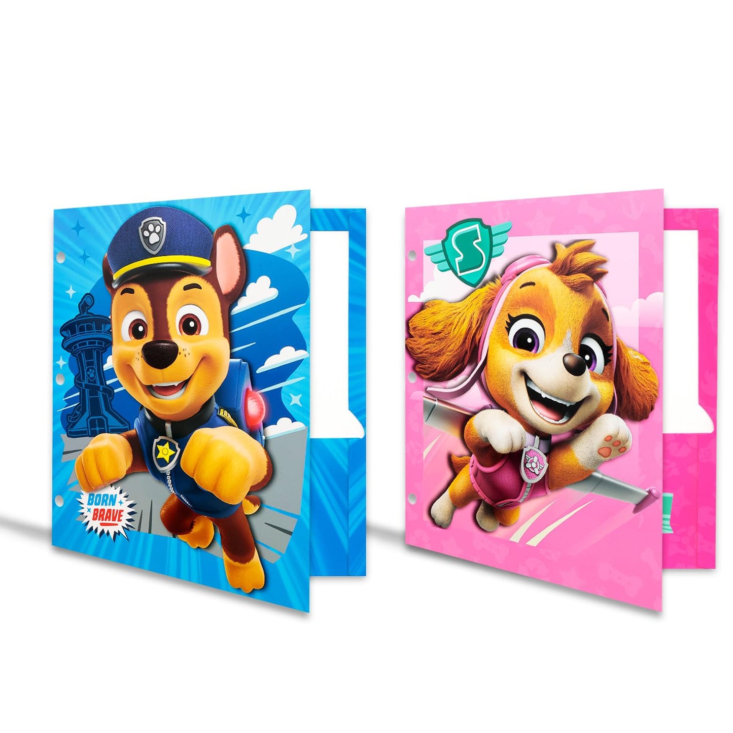 Paw Patrol School Supplies Set - Bundle with 2 Spiral Notebooks, 2 Portfolio Folders, Stickers, More | Paw Patrol School Supplies Set for Boys, Girls, Kids
