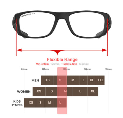 HTS HUNTERSKY P11 Safety work medium Glasses Women Men with Side Shields Z87 Anti Scratch Fog Resistant nurse medical surgical pickleball Indoor sports