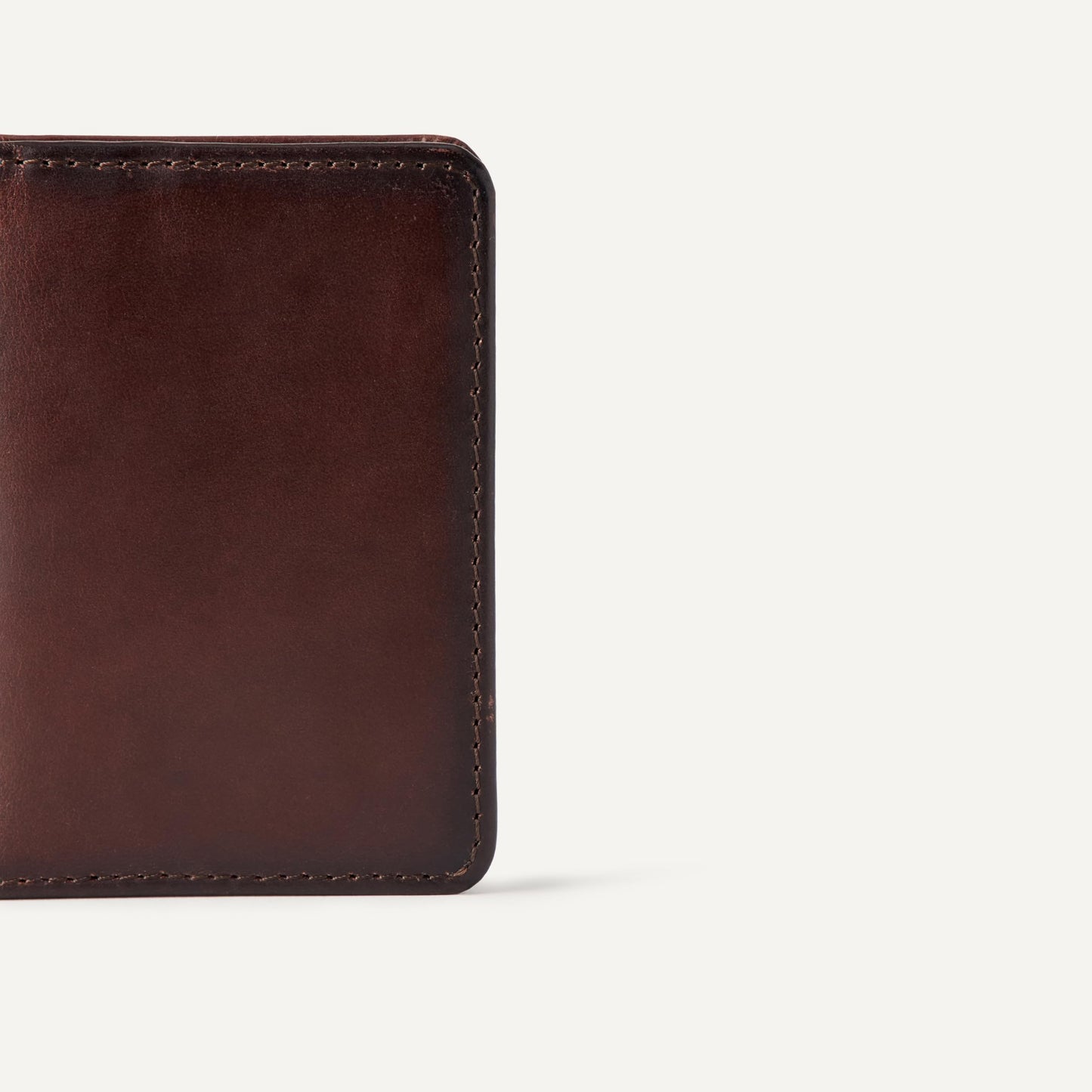 Amazon Essentials Men's Leather Casual Card Case Bifold Wallet, Brown, One Size