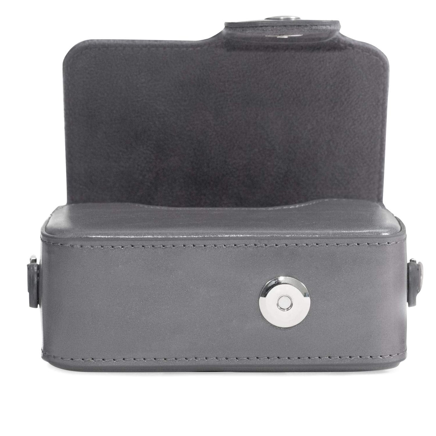 MegaGear Leather Camera Case with Strap Compatible with Sony Cyber-Shot DSC-RX100 VII, ZV-1, DSC-RX100 VI, DSC-RX100 V, DSC-RX100 IV, DSC-RX100 III, DSC-RX100 II - Grey (MG1206)