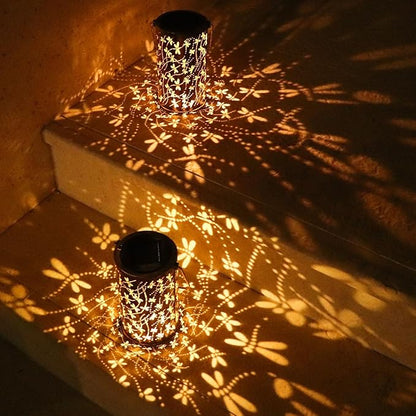 Solar Lanterns Outdoor Waterproof Dragonfly Lantern Garden Decor Birthday Christmas Gifts for Women Mom Grandma Hanging Solar Lights Metal Halloween Decorations Outside for Yard, Patio, Porch