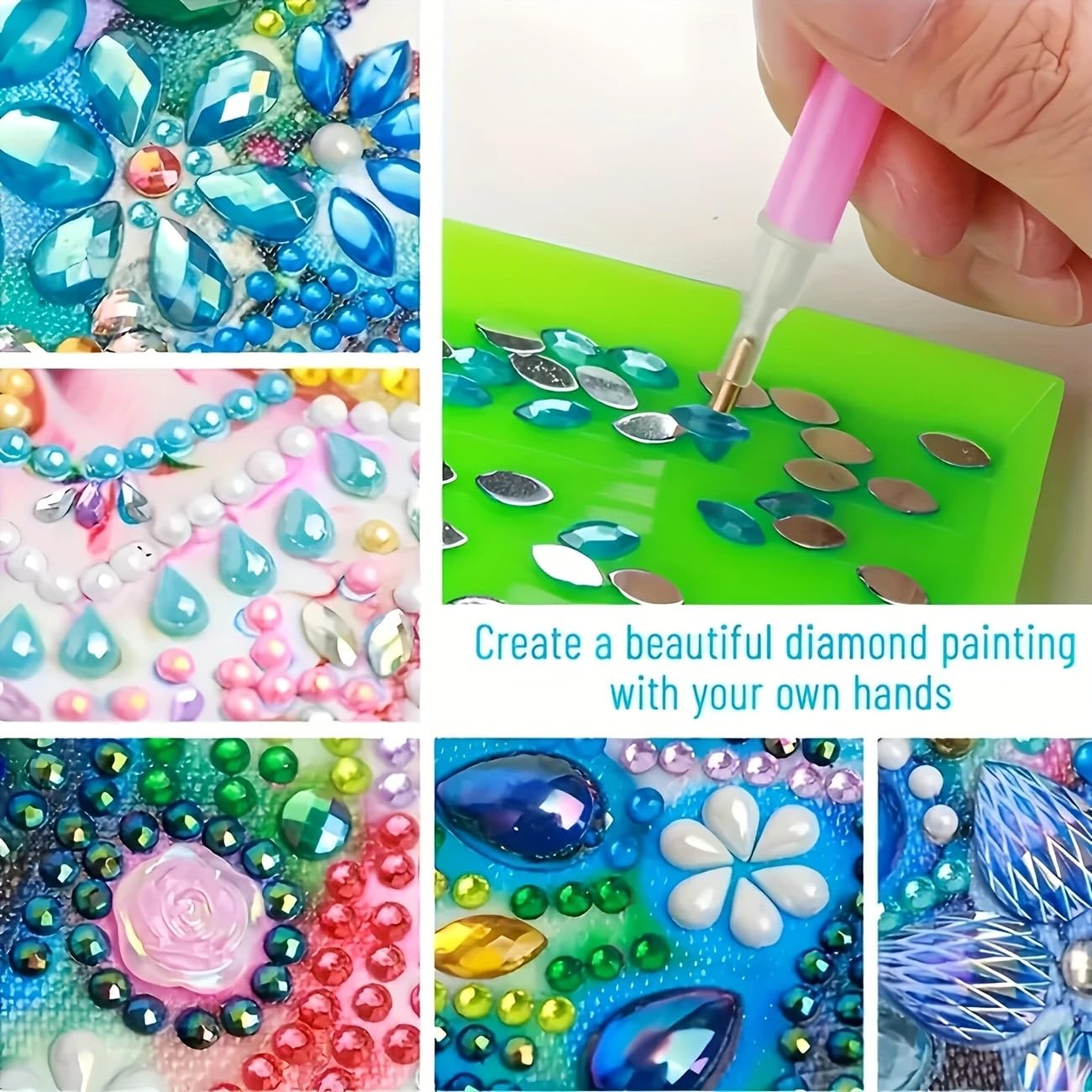 DIY Sunflower Diamond Painting Note Box, Diamond Art PU Sticky Note Holder with 160 Memo Papers, Office Decor and Storage Box,Handcrafted Gift for Adults