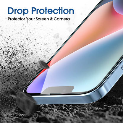 amFilm Easiest Installation OneTouch for iPhone 14 Pro [6.1 Inch] Screen Protector Tempered Glass, Auto-Alignment Tech, Bubble Free and Full Coverage Case Friendly, Anti-Scratch 2 Pack