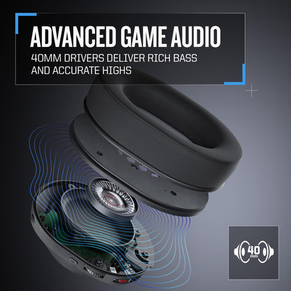 RIG 300 PRO HC Universal Gaming Headset - Xbox Series X, Xbox Series S, Xbox One, PS5, PS4, PlayStation, Nintendo Switch, Laptop, 3.5mm – Flip-to-Stow Mic, 40mm Speakers – Dolby Atmos – Cosmic Purple