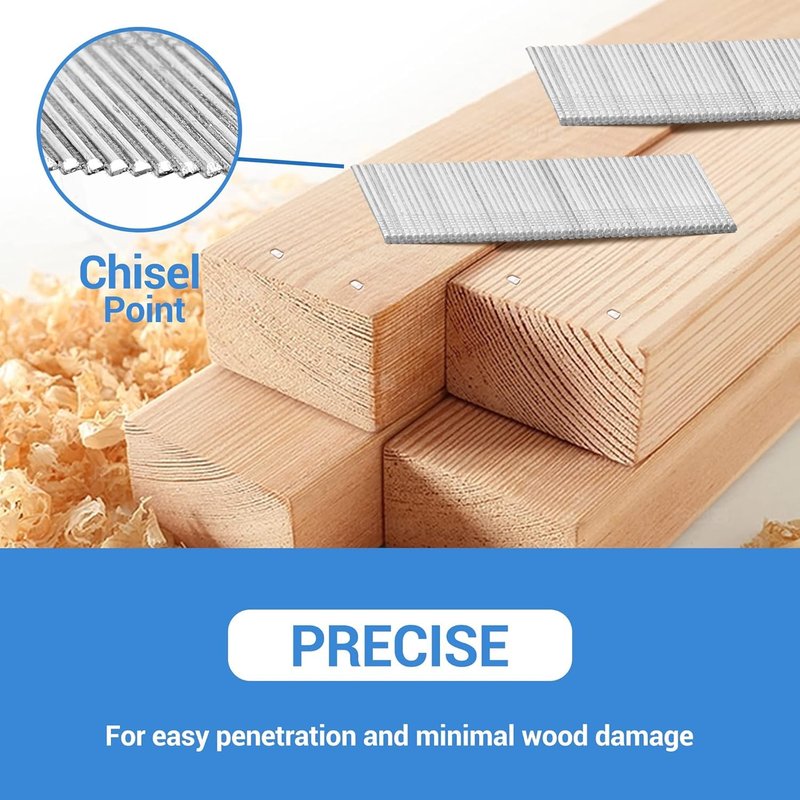 meite 16 Gauge 20 Degree Angled Finish Nails 1-1/4 Inch Galvanized Rust-Proof Finishing Nails for Electric or Pneumatic Finish Nailer - Cabinet Crown Baseboard Trim & Molding (24,000 PCS)