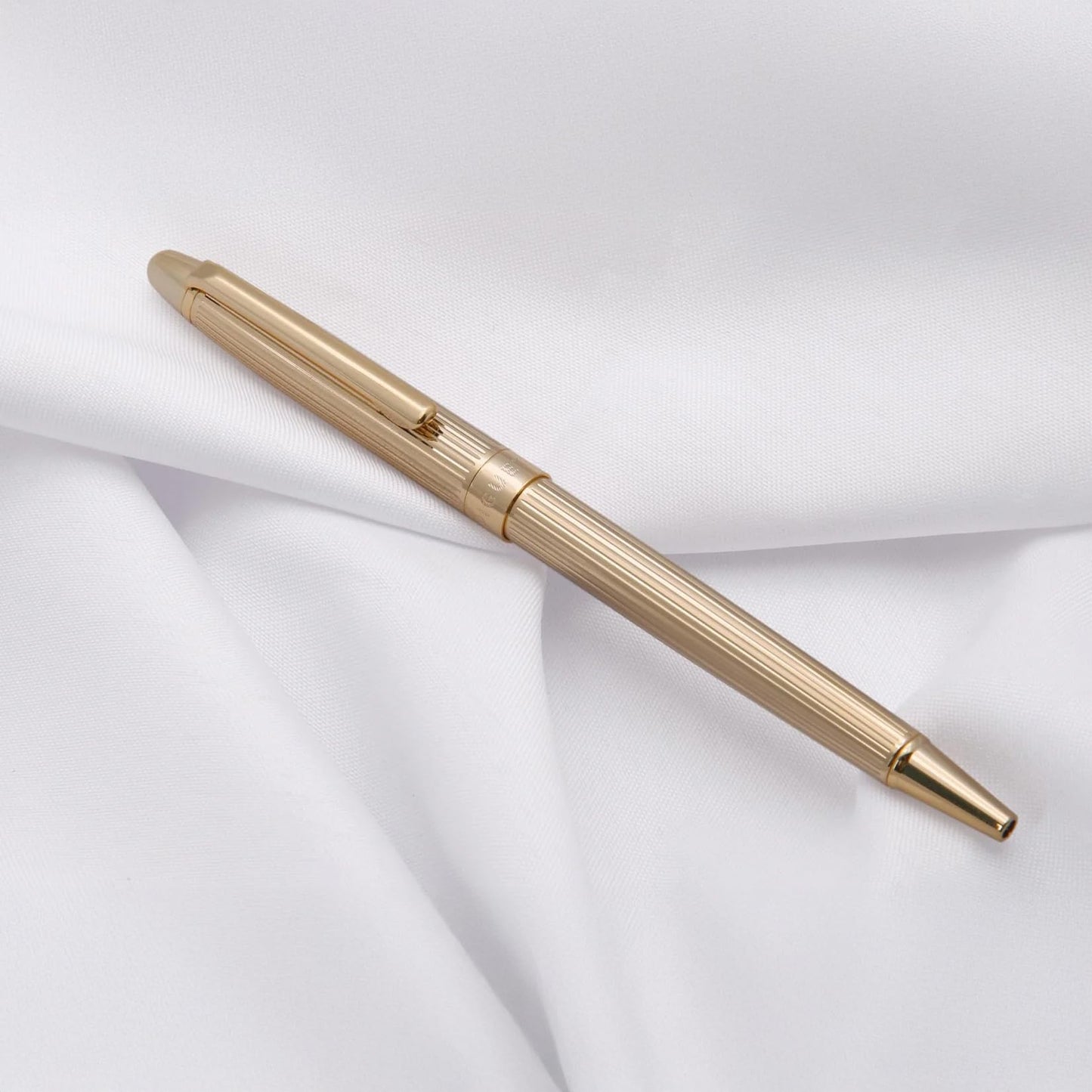 Piguet Genève – Luxury and Ergonomic Rollerball Signature Pen – Sigma V Signature – Blue Ink – Gift Boxed with Universal Refill (I'Doré)
