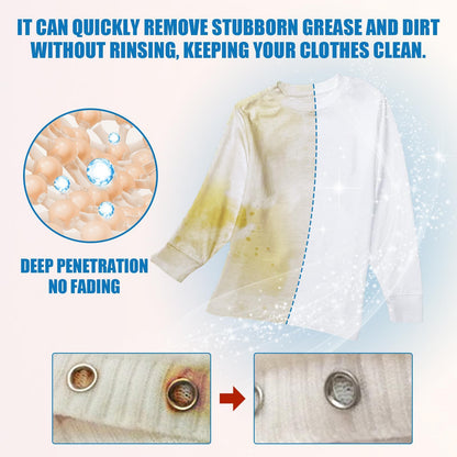 Clothing Emulsifier, 300ML Non Ionic Emulsifier Stain Remover,Powerful Laundry Stain Remover Spray, Clothes Oil Cleaning Remover, For Grease, Oil, Food On Clothes And Shoes (2PCS)