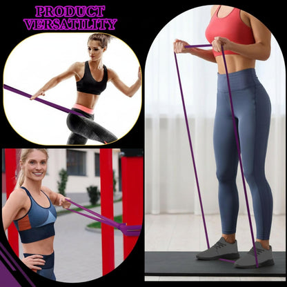 Foilswirl 16 Pcs Resistance Bands 35-85 lbs Pull up Assistance Bands Exercise Workout for Working Out Muscle Training Therapy Muscle Training Men and Women (Purple)
