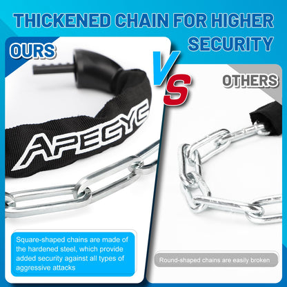 APECYC Bike Lock, 4FT Heavy Duty Anti Theft 5-Digit Combination Chain Lock