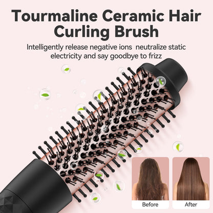 Maxt 5-in-1 Interchangeable Curling Iron Wand Set with 3 Barrels & Curling Thermal Brush | Ceramic Coated for Long-Lasting Curls, Waves Hair Curler (0.35-1.25 inch)
