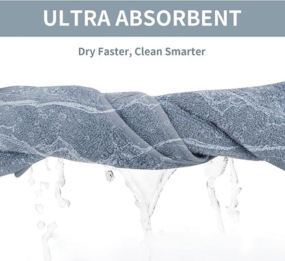 3 Pack 100% Cotton Wash Cloth, 13x29 Inch Highly Absorbent and Soft Feel