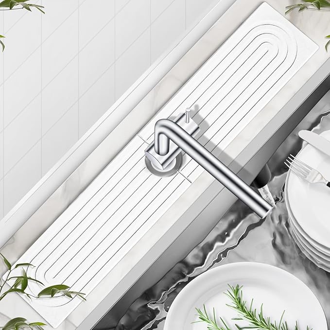 Stone Drying Mat for Kitchen Faucet: Diatomite Stone Drying Tray