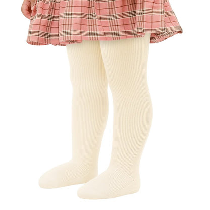 Stelle Toddler Girls Tights Baby Cable Knit Thick Stockings Cotton Winter Warm Leggings Pantyhose 1/2/3 Pack(Ivory,XXS)