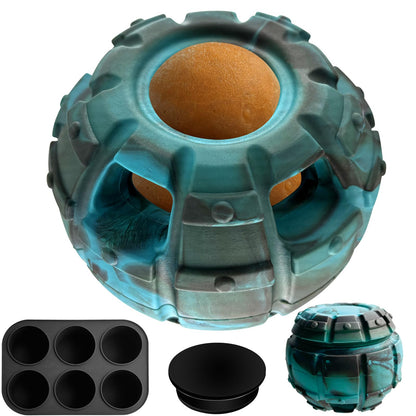 Yipetor Frozen Treat Dispensing Dog Toy - Large Chew Toy, Freezable Fillable Rubber, Reduces Anxiety, Easy to Clean, Interactive Puzzle (Large)