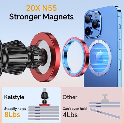 Kaistyle for Magsafe Car Mount【20 Strong Magnets】Magnetic Phone Holder for Car Phone Holder Mount Dash Mounted Holders Cell Phone Holders for Your Car Accessories for Women Men for iPhone 17 16 15 14