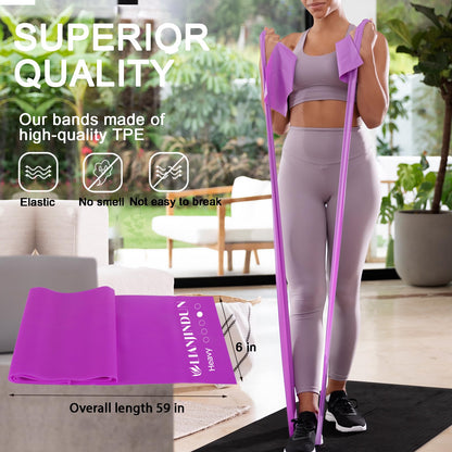 Lianjindun 5 Pcs Professional Resistance Bands. Latex-Free, Pilates Band, Work Out Bands, Stretch Bands for Working Out Women or Men, Exercise Bands Set for Pilates, Physical Therapy, Yoga