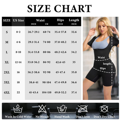 Meiosuns Sauna Suit for Women Ribbed Full Body Sweat Suits Weight Loss Jumpsuit Waist Trainer Shaper 4 in 1 Slimming Heat Trapping Sweat Shirt for Belly Fat Workout Gym Shapewear (Blue, M)