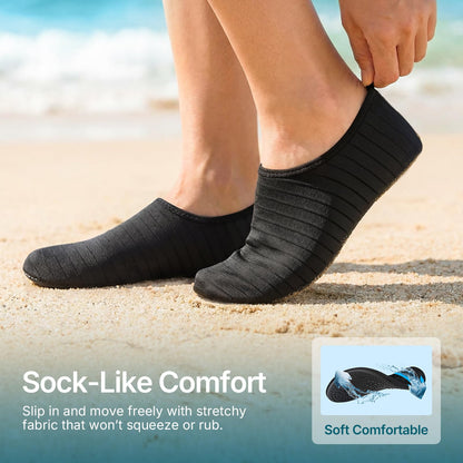 Water Shoes for Women Men Cruise Essentials Quick-Dry Aqua Socks Swim Beach Barefoot Yoga Exercise Wear Sport Accessories Pool Camping Must Haves Adult Youth Size 3-4 Women/2-3 Men