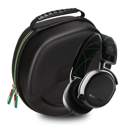 FBLFOBELI Hard Storage Case for SteelSeries Arctis 1 3 5 7 7X 7+ 7P+ 9 9X PRO PRO+ Prime/Arctis Nova pro 1 1P 1X 3 7 7X 7P/Pioneer DJ HDJ-X5/G733 Lightspeed Wireless Gaming Headset (PU-Black)