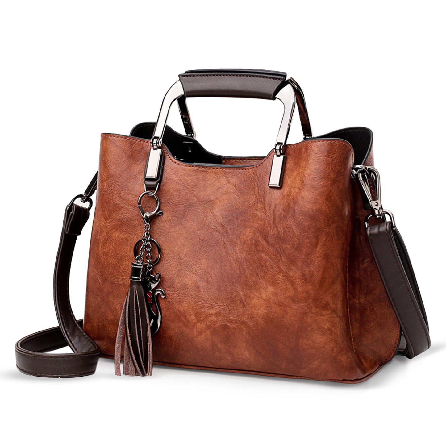 Small Vegan Leather Purses for Women, Faux Leather Handbags for women, Top Handle Handbags, Satchel Purse