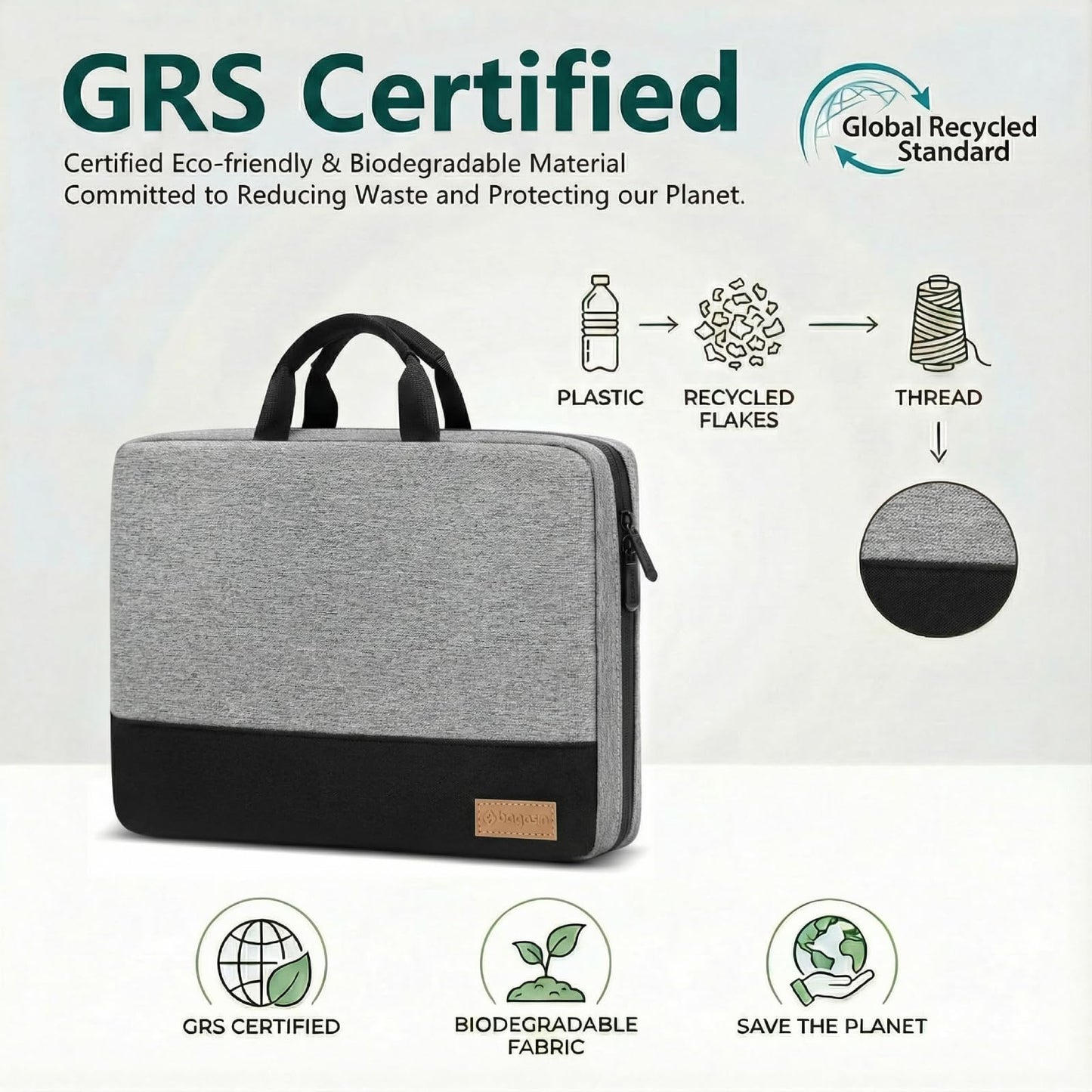 bagasin Laptop Sleeve Case, 15 15.6 16 inch TSA Laptop Sleeve Water Resistant with 4-Layer Protection, Computer Carrying Bag Compatible with MacBook, HP, Dell, Lenovo, Asus Notebook