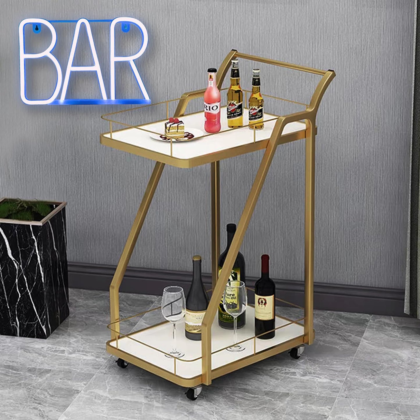 Neon Bar Signs For Home Bar, Led Party Wall Decor Usb Powered Man Cave Neon Light For Bar Cart Decor, Bistro, Club, Pub, Business, Valentine Gifts (Blue)