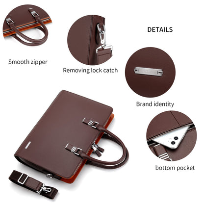 FSD.WG]Business Bag Leather Briefcase Shoulder Laptop Business Bag for Men