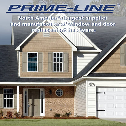 Prime-Line Products U 9862 Sliding Door Keyed Lock, Push-in, White Finish